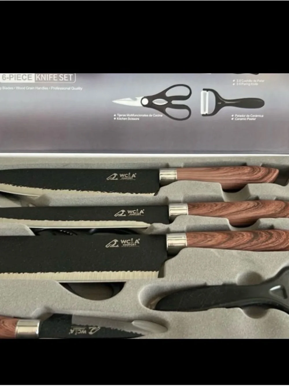 WCi.A Comfort Hand-Forged Series 6-Piece Knife Set NIB
